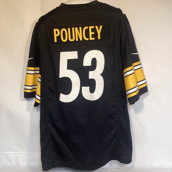 Pittsburgh Steelers 53 Pouncey Black Jersey Men’s size XXL Nike On Field